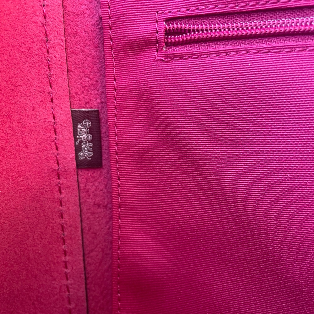 NWOT Coach Burgundy Pebbled Leather Derby Tote Shoulder Bag (CSR) - Picture 16 of 16